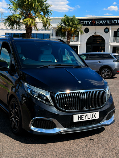 Mercedes Jet Class exterior, chauffeur hire London